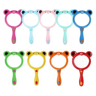Imagem de IRCHLYN 9 Peças de Lupa para Crianças Lupas de Mão para Crianças 5X Lupa de Plástico Colorido para Leitura Aula de Ciências, Lembranças de Festa de Exploração da Natureza (9 Cores)