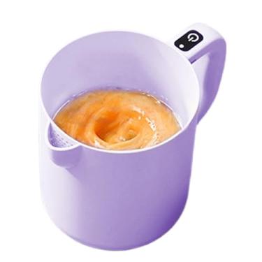 Imagem de Batedor de elétrico – Misturador e filtro portátil 2 em 1, sem fio, tigela de lavagem de arroz de 1L, agitador automático, ferramenta de cozimento para filtragem de leite líquido, mistura,