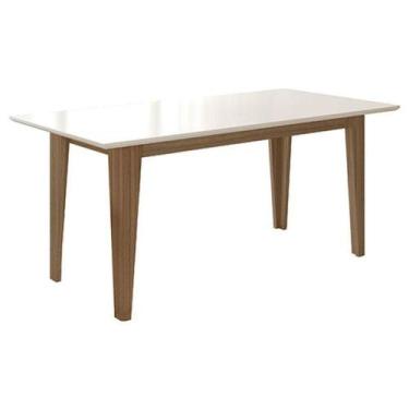 Imagem de Mesa De Jantar 160cm Liz Carvalho Off White  Poliman - POLIMAN MÓVEIS