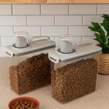 Imagem de Dispenser Trava Mais Cristal Bico Dosador Multiuso 3 Litros (1, Branco Marmorizado, Grande)