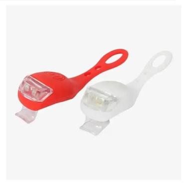 Imagem de Farol Dianteiro Bicicleta Kit 2 Lanterna Sinalizador Pisca - Rr Racing