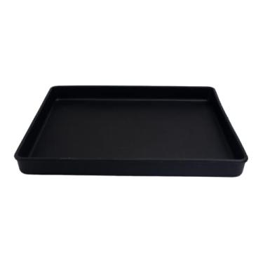 Imagem de Forma Bandeja de Silicone Forno 30x25cm Preta Antiaderente e Reutilizável Retangular Não Gruda (Preto)