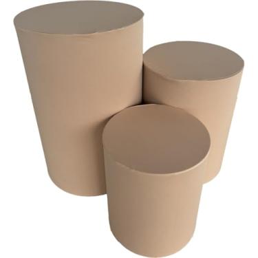 Imagem de Capa de Cilindro Para Decoração Festa Veste Fácil - Kit Capa Para Cilindro multicolorido(BEGE)