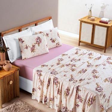 Imagem de Jogo De Cama Quality Casal Padrão 4 Peças - 100% Algodão - NoBrand, RO