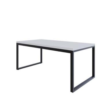 Imagem de Mesa de Jantar Yon 180 X 90 X 76 cm - Compace Decor, Branco TX/Est.Pre
