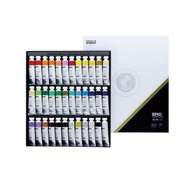 Imagem de Conjunto de tinta acrílica – 36 cores, 20 ml cada, feita na Coreia, com proteção UV, qualidade premium, emulsão acrílica de alta pureza, não tóxica, certificação AP, ASTM D4236