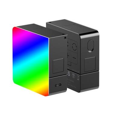 Imagem de Mini Luz de Vídeo RGB VL49 Pro, 20 Efeitos de Iluminação, Temperatura de Cor Ajustável 2500K-9000K, Ângulo de 120° para Vlog, Entrevistas, Streaming e Fotografia