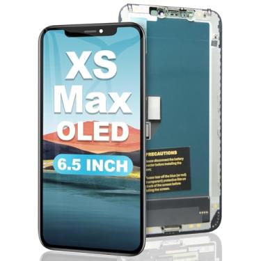 Imagem de EFAITHFIX Tela de substituição para iPhone XS MAX OLED [NÃO LCD] Tela FHD de 6,5 polegadas Digitalizador 3D Touch Screen Frame Assembly para (Modelo A1921, A2101, A2102, A2103, A2104) com adesivo à
