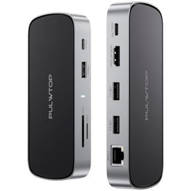 Imagem de Estação de ancoragem para laptop, mini dock USB C 9 em 1 com 4K @ 120Hz/8K @30Hz HDMI, 2,5 G LAN, 100W PD, USB A/C 10Gbps, SD/TF 4.0, hub USB C compatível com laptops Thunderbolt 3/4 e Full-Type-C