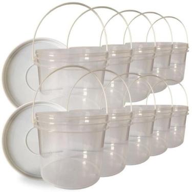 Imagem de Pote Para Resina Acrilica 2.2L Transp 10 Pçs - Nastripack