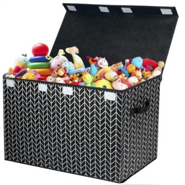 Imagem de Caixa de armazenamento de brinquedos Mayniu Large com tampa 83L de cap
