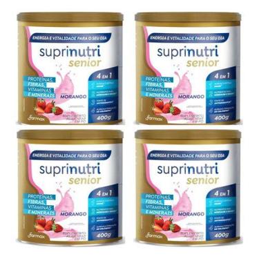 Imagem de Suplemento Suprinutri Senior Morango 4 Latas 400g Farmax