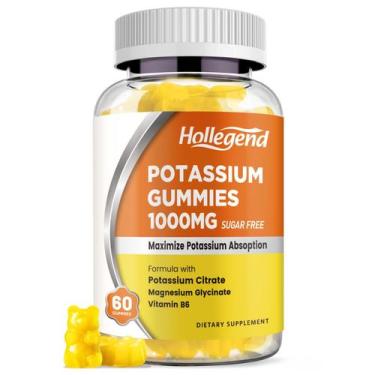 Imagem de Gomas de potássio HOLLEGEND 1000mg com vitamina B6 e magnésio
