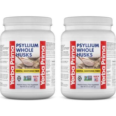 Imagem de Suplemento de fibra Yerba Prima Whole Psyllium Husk 600 mL (x2)