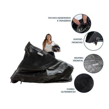 Imagem de Capa Protetora Moto Sol Chuva BMW GS 1200 ADV - Kahawai, Preto