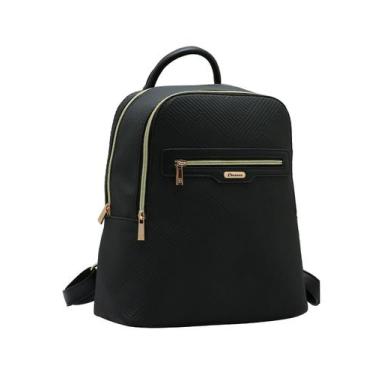 Imagem de Mochila Bolsa Feminina Chenson Costa Casual Preto Original, Preto