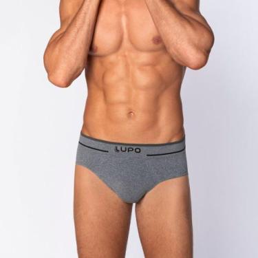 Imagem de Cueca Lupo Slip Sem Costura 624-003, Cinza mescla, GG