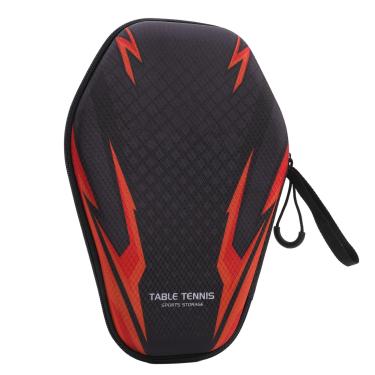 Imagem de Domary Caixa de Tênis de Tênis de Mesa Geométrica, Resistência à água da Concha Dura - Se Encaixa Em até 2 Pás, Ideal para Treinamento Diário ou Viagens de Competição (B)