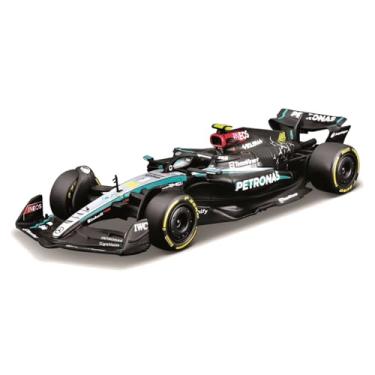 Imagem de Bburago - Mercedes AMG Petronas W15 Lewis Hamilton #44 2024 - Modelo de carro realista em escala 1:43, dirigido por Lewis Hamilton, licença oficial da Mercedes, idade recomendada a partir de 3 anos