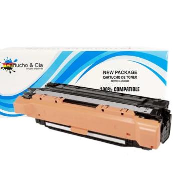 Imagem de Toner Compatível Ce250A 504A Preto Cm3530 Cp3525Dn 3525 3530 5k
