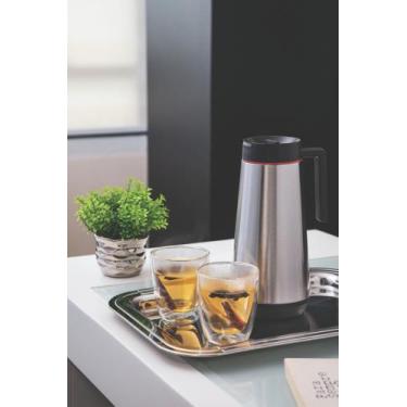 Imagem de Bandeja Retangular Tramontina Ciclo em Aço Inox 42x30 cm, Prata