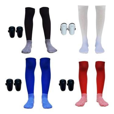 Imagem de Meião Infantil + Caneleira Infantil Kit Top Envio Full Cores