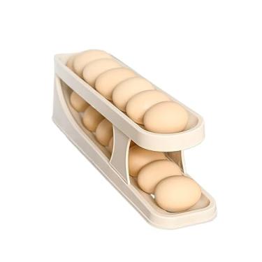 Imagem de Organizador Porta Ovos Deslizante para Geladeira - Acesso Fácil, Prático e Compacto(1 PC 1 Andar)