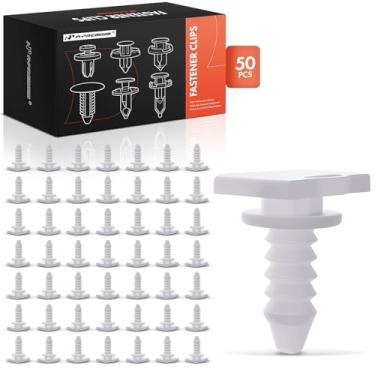 Imagem de A-Premium 50 peças de clipes de pino de fixação de retentor de carro para moldagem de porta compatíveis com Volkswagen Jetta 1985-2010 Passat 1990 Golf 1985-2007 2010 R32 2003