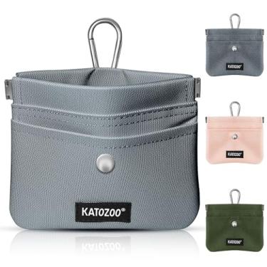 Imagem de Bolsa de petiscos para cães – Bolsa de treinamento de cães com tecido Oxford impermeável, design mãos-livres, clipe mosquetão, bolso frontal, fecho automático para caminhadas ao ar livre e treinamento