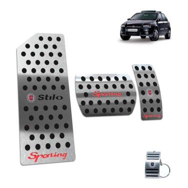 Imagem de Pedaleira + Descanso Stilo Sporting 2007 A 2011 Auto Preto