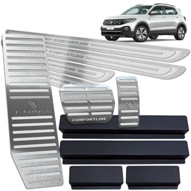 Imagem de Descanso + Soleiras + Pedaleira T-Cross Comfortline Prata AR