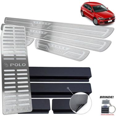 Imagem de Descanso + Soleiras Prata Baixo Relevo Polo Sense Aço inox