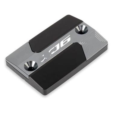 Imagem de Tampa de tanque de óleo CNC para reservatório de freio dianteiro para motocicleta compatível com Y&AMAHA XJ6 XJ6F XJ6N DIVERSION 2009-2014 (titânio)