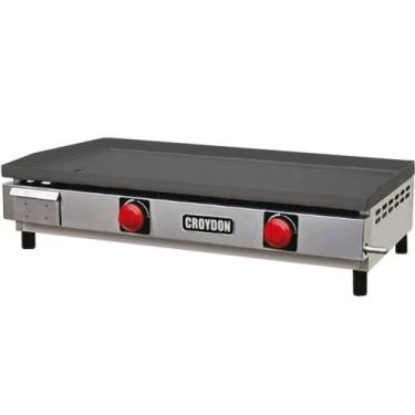 Imagem de Chapa a Gás Queimador Gaveta CFG800 Inox Croydon