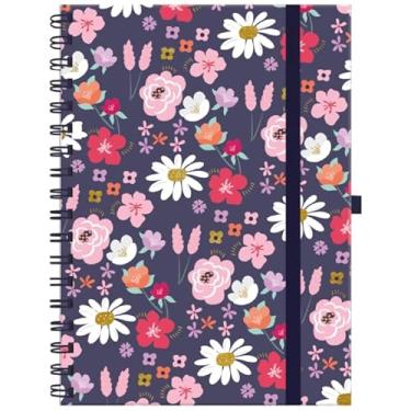 Imagem de Molin Caderno College Argolado Flowers - 170x235 mm - 1 Unidade