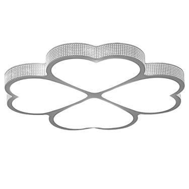 Imagem de Lustre de teto geométrico LED moderno e minimalista com regulagem de intensidade para sala de jantar Master B, sala de estar com ilha K, luminária circular criativa (branca)