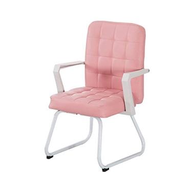 Imagem de UISLA Computador executivo de computador PU tecido de couro de poliuretano tecido de encosto alto arco para jogos computador de escritório ergonômico para sala de reuniões de estudo