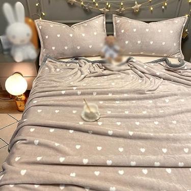 Imagem de Cobertor, único, quente, microfibra, cobertor de colo, elegante, semi-duplo, cobertor de pele, macio (cor 2, 230 * 250 cm)