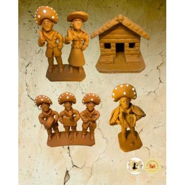 Imagem de Artesanato de Barro Natural  Pinte você mesmo  Artesanato Terra do mes