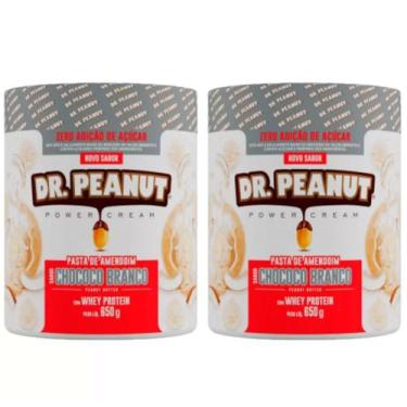 Imagem de PASTA DR PEANUT 2X 600g = 1200g, CHOCOCO BRANCO