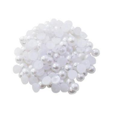 Imagem de Meia Pérola abs 3/4/6/8/10/12/14/16mm - Branca - c/500gr 250gr 100gr -