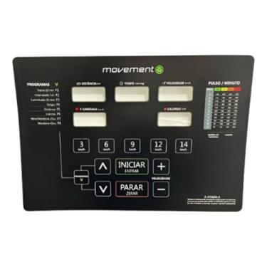 Imagem de Adesivo Do Painel Esteira Movement Lx150 Lx160 G4/1.8 3.0