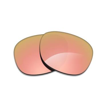 Imagem de Alphax Lentes de reposição polarizadas espelhadas ouro rosa para óculos de sol Ray Ban Aviator RB3025 58 mm