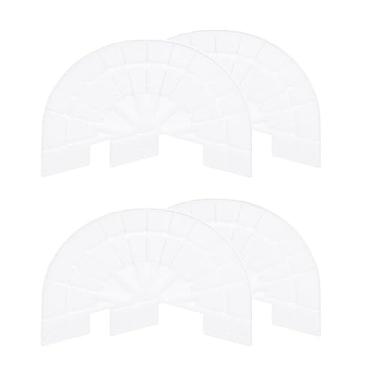 Imagem de 2 pares de protetores de sola de sapato para tênis tamanho 8-8,5, autoadesivo, antiderrapante, placas de calcanhar para homens e mulheres, branco, Multicor