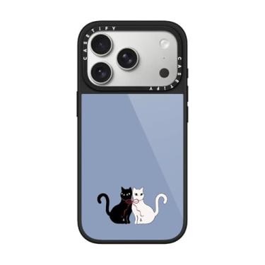 Imagem de CASETiFY Capa Glaze para iPhone 17 Pro [acabamento brilhante/compatível com Magsafe/1,5 m. 1X proteção contra quedas de grau militar] - Bow Cats - Preta