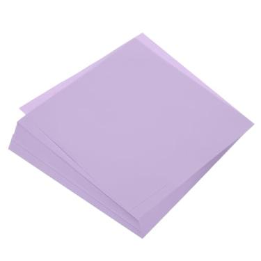 Imagem de 50 folhas de papel origami dupla face 20 x 20 cm folha quadrada para projetos de arte, iniciantes, decoração de presentes, roxo claro