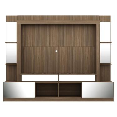 Imagem de Rack Estante com Painel Tv 65 e Espelho Oslo Madeirado