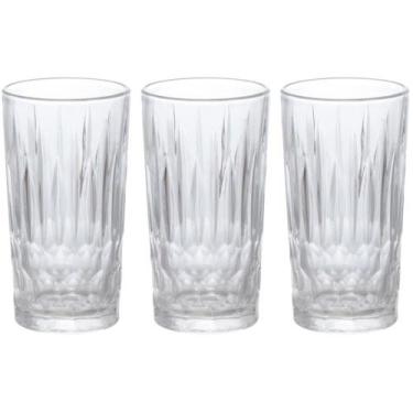 Imagem de Copo de Vidro LONG DRINK CRIS 265ML Jogo com 3 Unidades Hauskraft - We