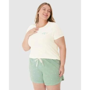 Imagem de Pijama Feminino Malha Plus Size Curto Malwee Ref. 130756-Feminino