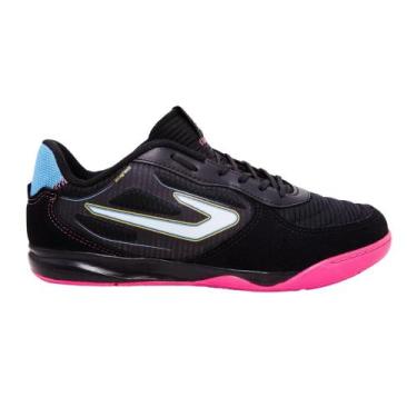 Imagem de Chuteira Topper Letra IV Futsal, 41, Preto, Rosa